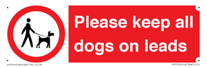 Please keep all dogs on leads